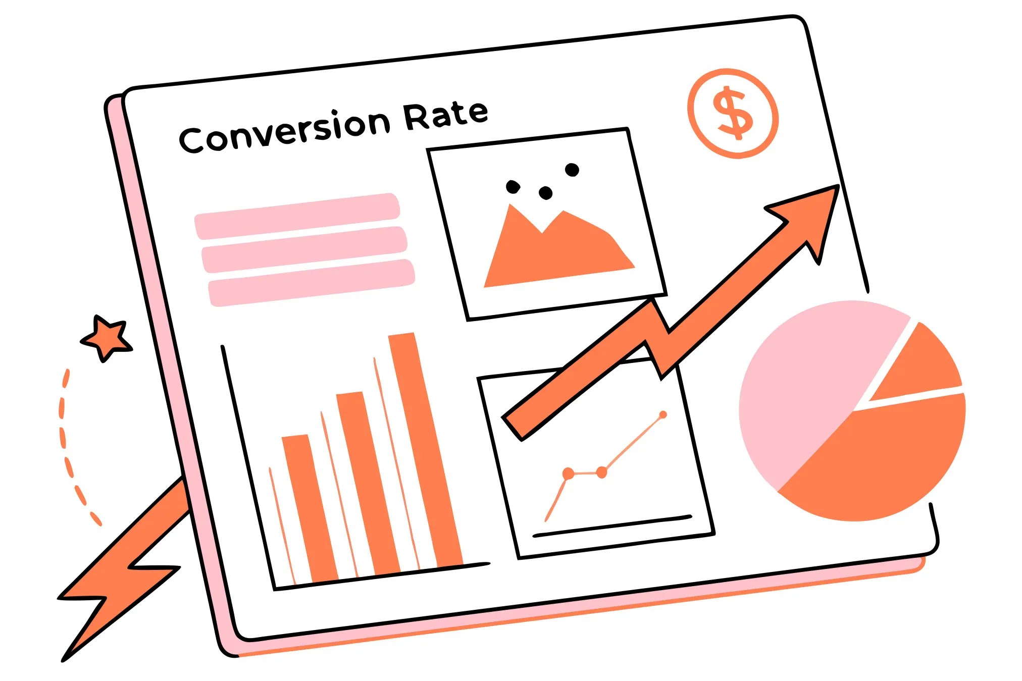 Conversions chart graphic